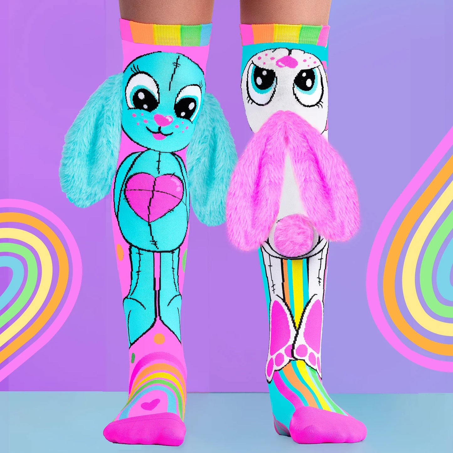 Madmia Kindersocken RAINBOW BUNNY, Größe 2-6