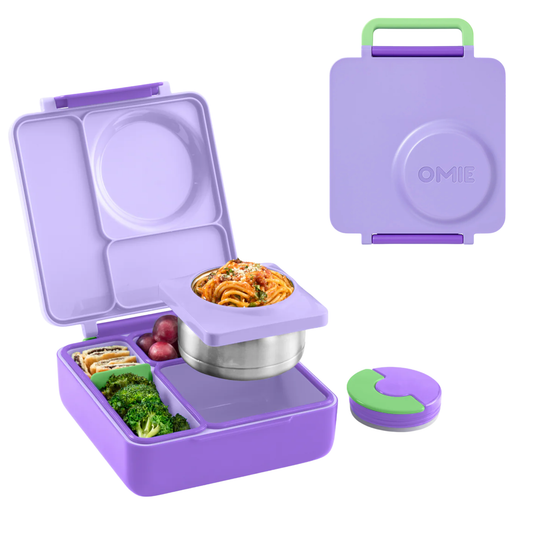 Pastel Purple OmieBox Lunch Box for Kids with Thermos, 4l