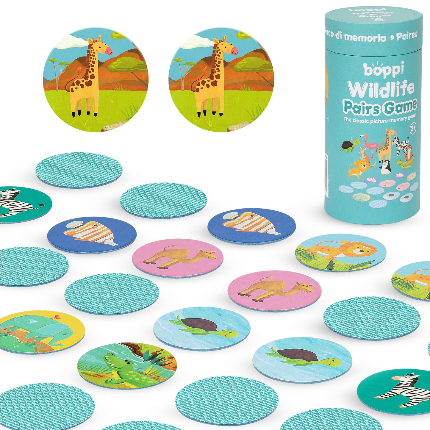 Boppi memory game "Wild Animals"