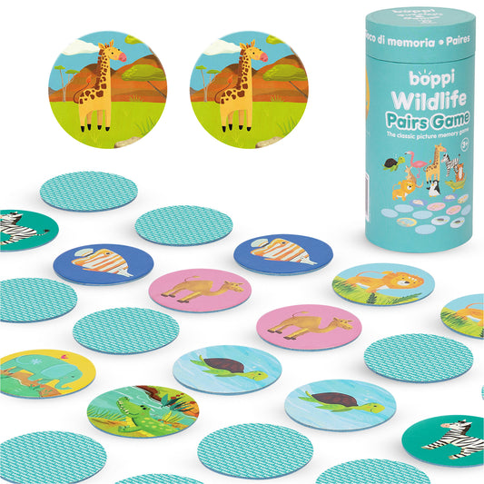 Boppi memory game "Wild Animals"