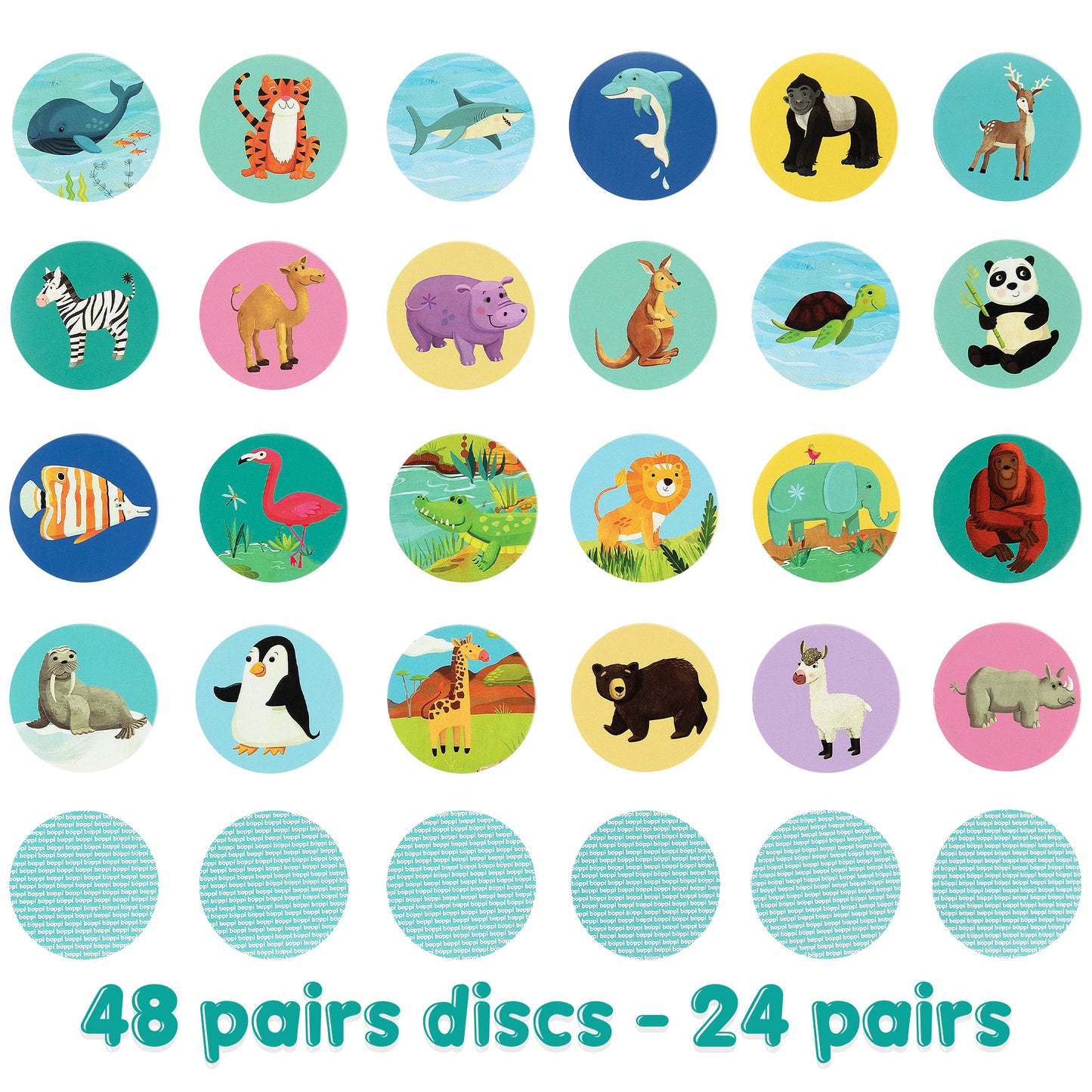 Boppi memory game "Wild Animals"