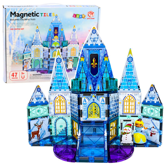 Magnetinės kaladėlės „Ledo princesės pilis“, 47 dalys