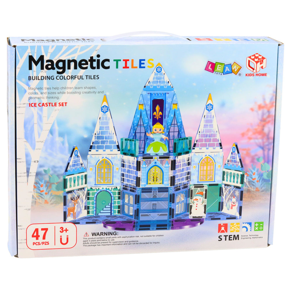 Magnetinės kaladėlės „Ledo princesės pilis“, 47 dalys