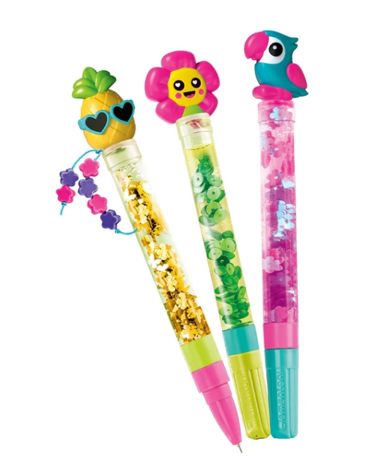 Kūrybinis tropinių rašiklių gamybos rinkinys „Clementoni Tropical Pens“